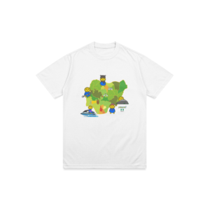 Mushi map t- shirt (white)